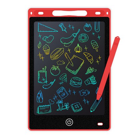 LCD Writing Tablet Graffiti Board, 10-inch Color Drawing Board, Children's Travel Essentials, Toddler Toys for Girls and Boys ,Red