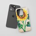 thumbnail image 3 of Sunflower For All iPhone Series Tough Phone Case Watercolor Art Beige, 3 of 7