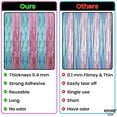 thumbnail image 3 of KatchOn, XtraLarge Pink and Blue Streamers - 8x3.2 Feet, Pack of 2 Gender Reveal Decorations | Baby Gender Reveal Backdrop Boy or Girl | Pink and Blue Backdrop for Pink and Blue Party Decorations, 3 of 7