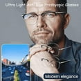 thumbnail image 2 of Auto Focus Glasses Self Adjusting, Blue Ease Optics Glasses, Smart Auto Focus Anti Blue Reading Glasses Half Frame Anti Blue Light Reading Glasses for Men Women Metal Frame, 2 of 8