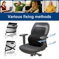 thumbnail image 5 of INSMART Ergonomic Lumbar Support Pillow with Adjustable Memory Foam - Breathable 3D Mesh Back Cushion for Office Chair, Car Seat & Home Use, Machine-Washable Cover, Pain Relief & Posture Support, 5 of 8