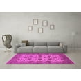 thumbnail image 3 of Ahgly Company Indoor Square Oriental Pink Traditional Area Rugs, 5' Square, 3 of 4