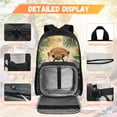 thumbnail image 3 of Yspwyqan Jungle Baby Otter Kids Backpack Set 4Pcs with Lunch Box Pencil Case Water Bottle Bag, 17 Inch Double Zipper Lightweight Bookbags Fits 14" Laptop for Elementary School, 3 of 7