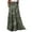 20#Army Green, variant on Women's Smocked High Waist Maxi Skirt Casual Boho Long Skirts with Pockets Mint Green XL