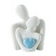 thumbnail image 2 of Figura de cerámica de pareja en forma de corazón | Regalo de San Valentín y decoración del hogar | Arte abstracto moderno para la entrada, la vinoteca o la sala de estar, 2 of 6