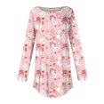 Womens Christmas Tunics or Tops To Wear with Leggings Xmas Snowflake