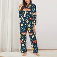 thumbnail image 2 of Sikiie Colorful Mushrooms Women's Long-Sleeve Shirt and Full-Length Bottom Pajama Set (s-xxl)-Medium, 2 of 7