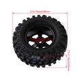 thumbnail image 3 of BQLZR Plastic 6-spoke Wheel Rim 96mm Rubber Tyre for RC 1:10 Rock Car Set of 4, 3 of 5