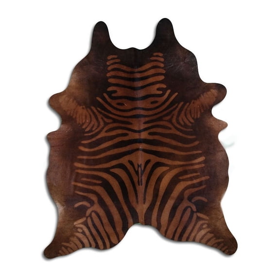 Integral PRINTED cowhide rugs for sale ZEBRA BEIGE-BROWN rug