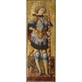 thumbnail image 2 of Carlo Crivelli 9x18 Black Ornate Wood Framed Double Matted Museum Art Print Titled - Saint George (1472), 2 of 5