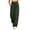 Green plus size cargo pants a1, variant on Cagogo Women Plus Size Wide Leg Cargo Pants Elastic Waist Casual Hiking Loose Long Pants with Pockets Outdoor Travel Trousers Summer Breathable Beach Work Clothes, Brown M