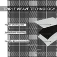 thumbnail image 6 of Blackout Curtains, Grunge Looking British Tartan Scottish Black Grey Retro Tartan, Thermal Insulated Window Curtains & Drapes Fast Drying Machine Washable for Living Room Bedroom-W52xL84in, 6 of 6