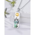 thumbnail image 2 of Dorunmo Mountain Necklace for Women 925 Sterling Silver Fox Mountain Pendant Necklace Nature Jewelry Gift for Skiers Hikers Campers Climbers and Nature Lovers, 2 of 7