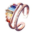 thumbnail image 1 of EGNMCR Rings Micro Set Zircon Crown Adjustable Ring, 1 of 5