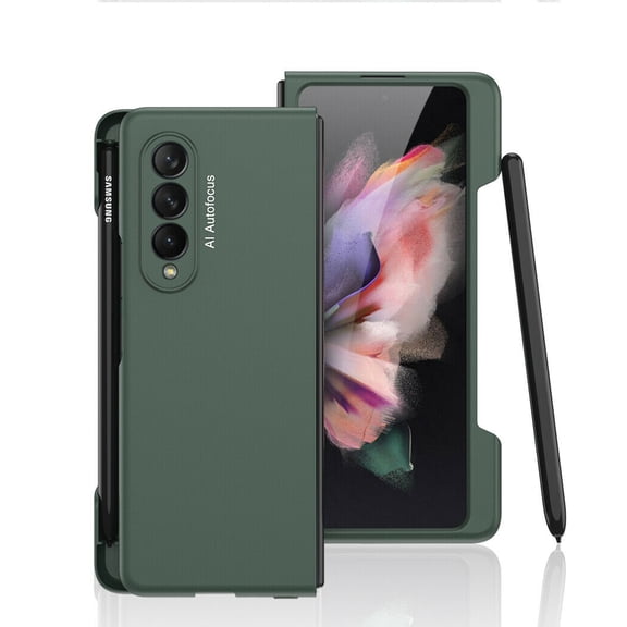 Case For Samsung Galaxy Z Fold 3 5G Slim PC Shockproof Case Cover With Side Pen Slot