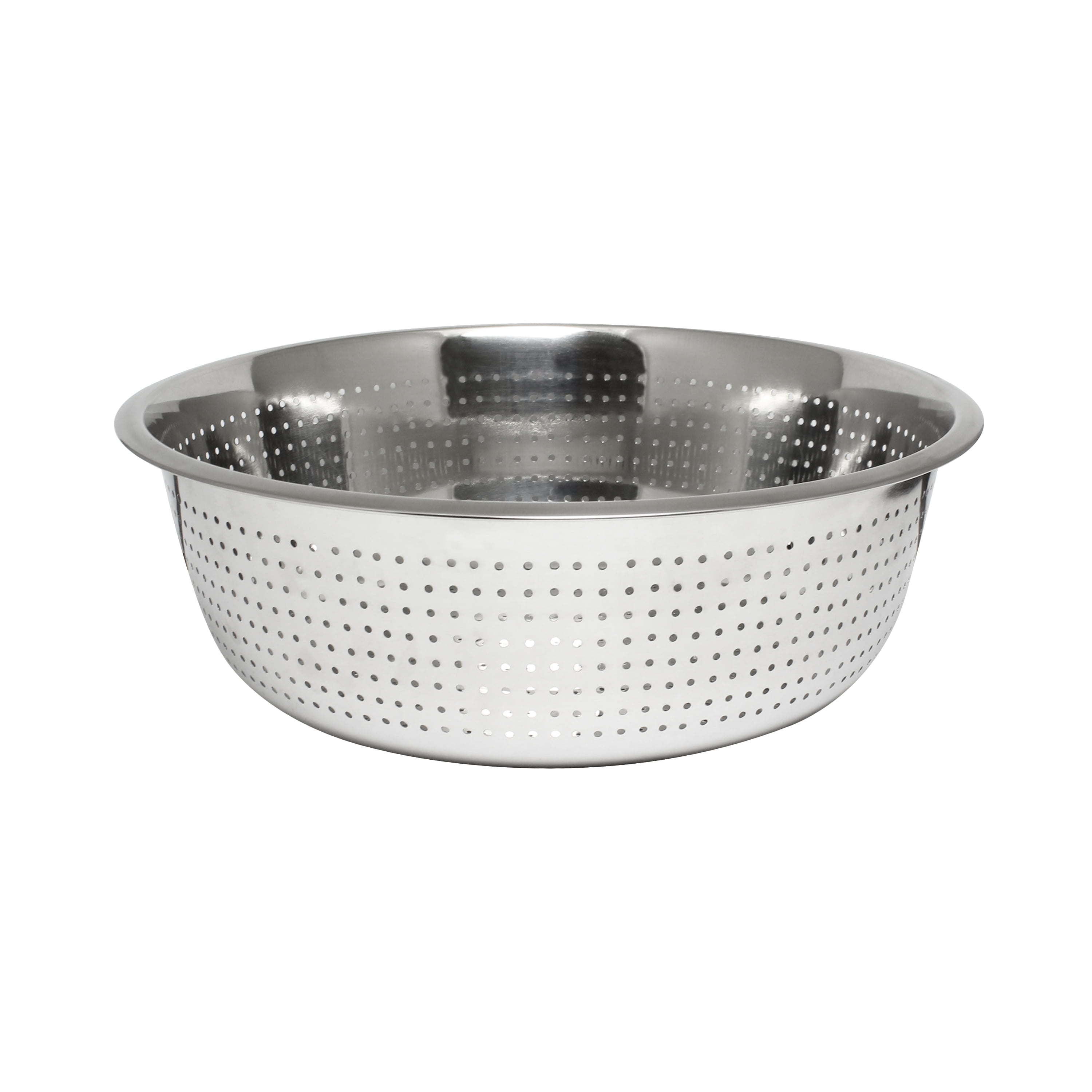 Excellante 15" stainless steel colanders with 2.0 millimeter holes