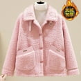 thumbnail image 2 of Lovskoo 2024 Women's Winter Coats Button Down Teddy Jacket Long Sleeve Faux Fur Warm Fall Spring Outwear Fuzzy Fleece Short Coats Pink, 2 of 4