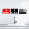 thumbnail image 4 of Signs ByLITA Classic Framed Hot Water Sign (Black) - Large (2 Pack), 4 of 8