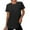 Black, variant on Lixiuxyad Women Basic Tee Women's Summer Casual Loose Fit Short Sleeve Round Neck Plain Color T Shirt Comfortable Breathable Fashion Top For Daily Wear,Black