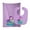 Purple, variant on Beach Mermaid Purple Hair 3 Baby Bib and Burp Cloth