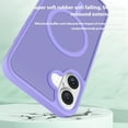 thumbnail image 4 of Dteck for iPhone 16 Case, Compatible with MagSafe, Shockproof Military-Grade Protection, Magnetic Phone Case for iPhone 16, Frosted Purple, 4 of 4
