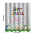 thumbnail image 3 of Up to 65 off!Yyuenw Easter Shower Curtain, Spring Grass Colorful Eggs Bathroom Curtain Set with Hooks, Cute Rabbit Butterfly Bunny Easter Bathroom Decor Washable Durable Fabric, 3 of 5