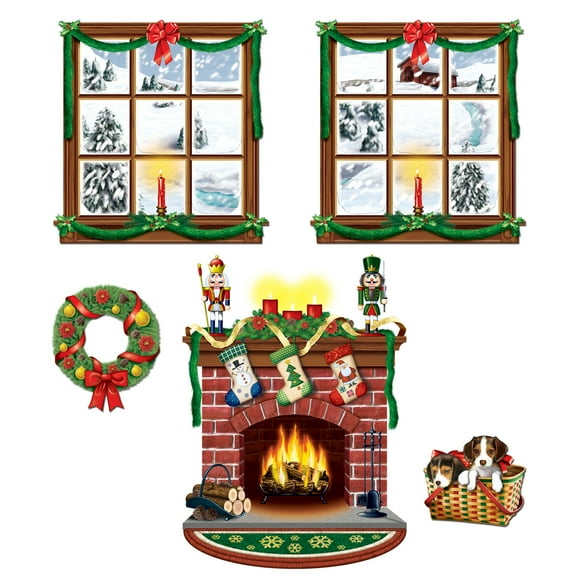 Indoor Christmas Decor Props, 15"-49", (5/Pkg)