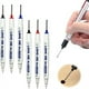 thumbnail image 1 of Rotuladores de agujero profundo en pack de 2 para azulejos cerámicos de madera metálica – plumín de 20 mm de largo, impermeable de secado rápido, marcado de precisión para huecos estrechos, 1 of 6
