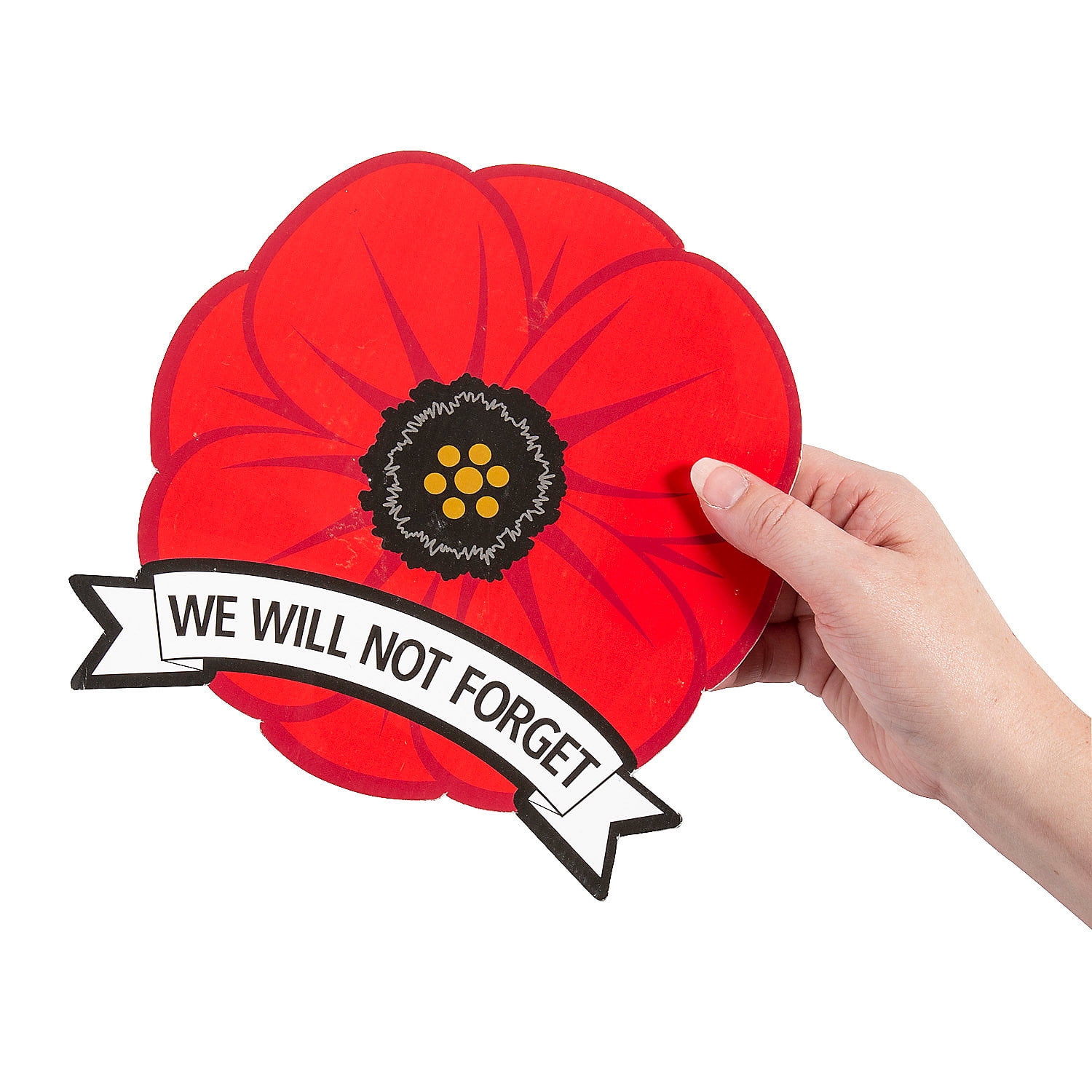 Fun Express Mini Memorial Day Poppy Yard Signs Bulk 24 Pc