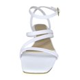 thumbnail image 1 of Zapatillas Dama La Caprichosa Tacón Cuadrado 8 cm Color Blanco Talla 27 MX, 1 of 5