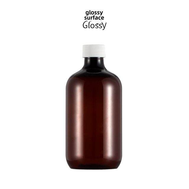 Material de embalaje Botella de plástico transparente PET de 500 ml con hombros redondos, botella vacía con tapa, champú, gel de ducha, cosméticos, subenvasado