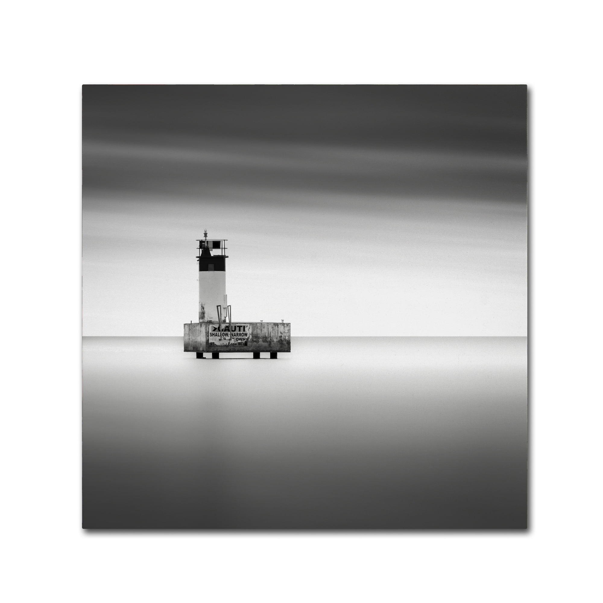 Trademark Fine Art "Warning Sign" Canvas Art by Dave MacVicar