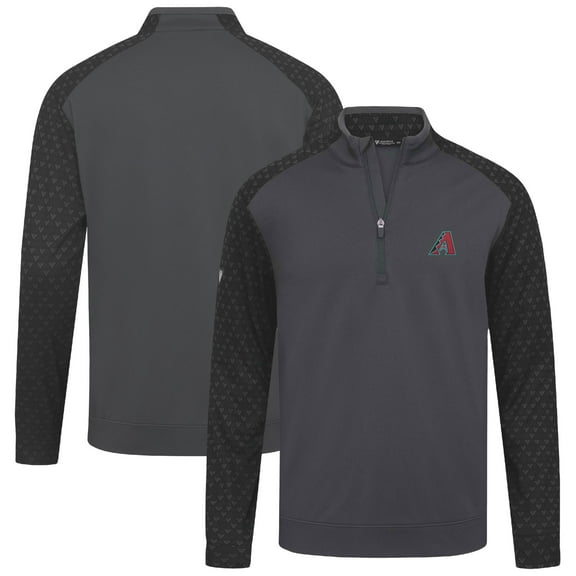 Men's Levelwear  Charcoal Arizona Diamondbacks Aztec Insignia 2.0 Quarter-Zip Pullover Top