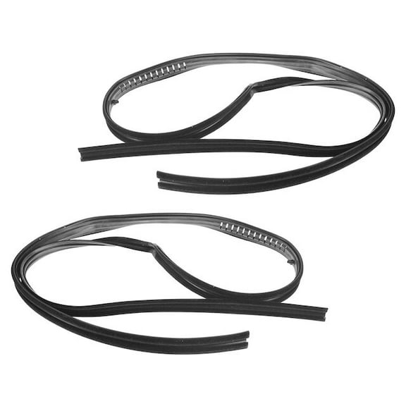 Door Window Glass Run Channel Set 2 Piece Set - Compatible with 1973 - 1974, 1987 - 1991 Chevy Blazer 1988 1989 1990