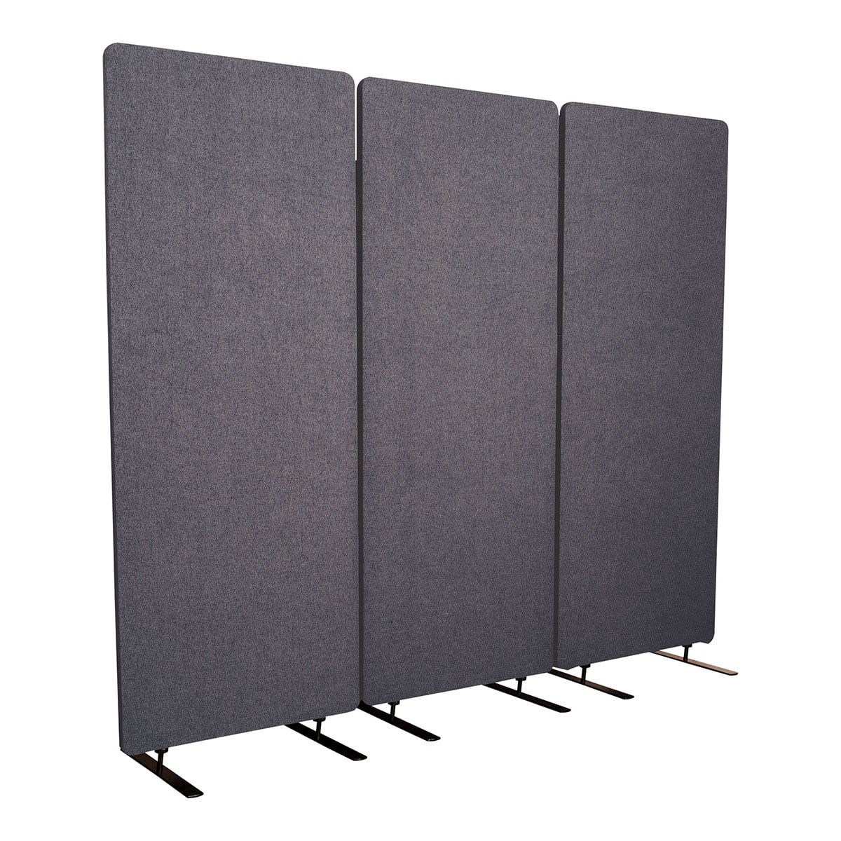FSE 373-RCLM7266ZSG RECLAIM Acoustic Room Dividers - 3 Pack in Slate Gray