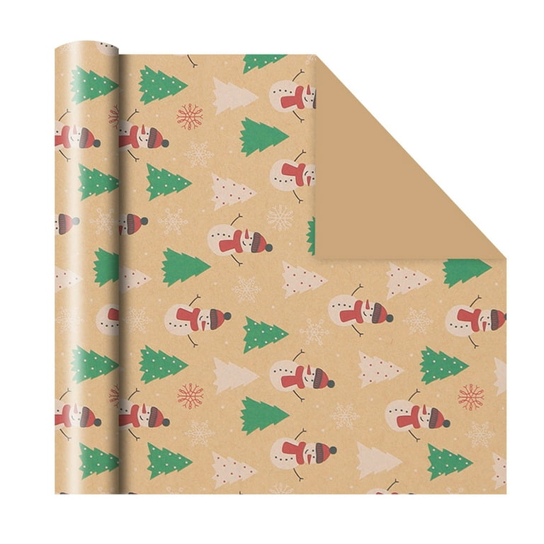 Vintage Wrapping Paper Christmas Gift Wrap Santa Wrapping Paper