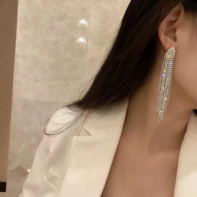 Geometric Chain Earrings Backs for Studs Women Hoops Fashion