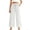 White, variant on Bloomae Women's Wide Leg Linen Pants Dressy Casual Palazzo Pants Flowy Slacks Drawstring Smoked Elastic High Waist Jogger Pants with Pockets Khaki XL