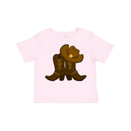 

Inktastic Sheriff Hat with Boots Gift Toddler Boy or Toddler Girl T-Shirt