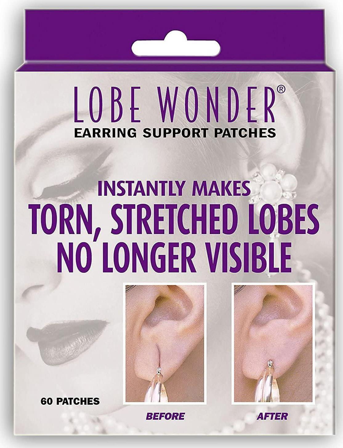 2 Pack Lobe Wonder Ear Repair Earring Support Patches 60 Count