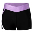 thumbnail image 6 of iiniim Kids Girls Gymnastics Dance Sport Athletic Booty Shorts Stretchy Tights Activewear Lavender 6, 6 of 7