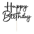 thumbnail image 4 of Decoración para tartas Sleyberoy con purpurina para cumpleaños hecha a mano, color negro, 4 of 9