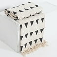 thumbnail image 4 of DecorAvenue Hand Block Printed Mud Cloth Bed Throw Blanket - 100% Cotton Boho Sofa Couch Cover, Ethnic Tribal Design, Decorative Blanket for Living Room Bedroom (50x70 Inch, Pattern 12), 4 of 10