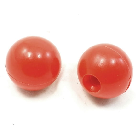 Mango de palanca de juego de arcade, bola de perilla roja, diámetro de 32 mm, rosca M8, 2 piezas