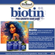 Difeel Biotin Premium Hair Oil 2.5 oz, Pro-Growth Strengthening Formula for Shine and Thickness