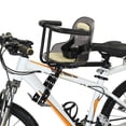 thumbnail image 4 of Tignapoo Front-Mounted Bike Child Seat with Safety Rail and Belt, Soft Leather Cushion for Comfortable Family Rides, High Carbon Steel Frame, 50kg Capacity, 4 of 6
