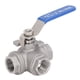 thumbnail image 1 of Válvula de bola de 3 vías ANGGREK 1/2 pulg DN15 304 Rosca hembra Tipo L Manual para agua Aceite Gas, 1 of 8