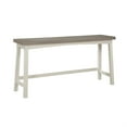 thumbnail image 3 of Casy 4pc Counter Height Table Set- 3 Contour Stools- White Brown Wood, 3 of 6