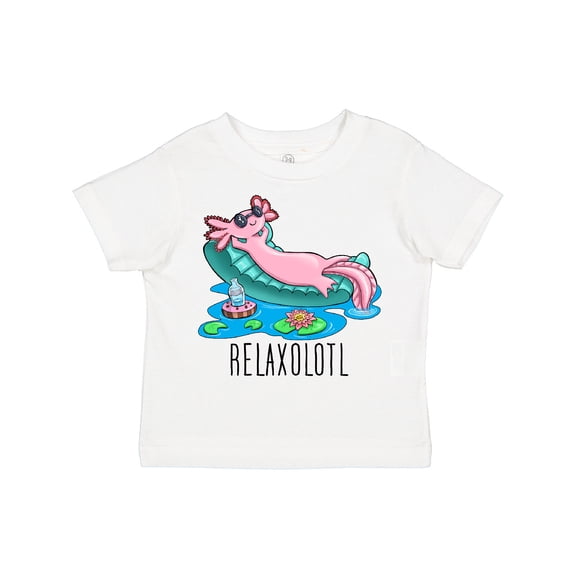 Inktastic Relaxolotl- cute axolotl on summer vacation Boys or Girls Toddler T-Shirt