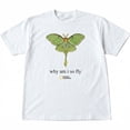 thumbnail image 4 of National Geographic Luna Moth "Why Am I So Fly" T-Shirt , 90s Style National Geographic Tee ,Funny Nature Tee, 4 of 6